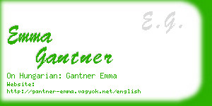 emma gantner business card